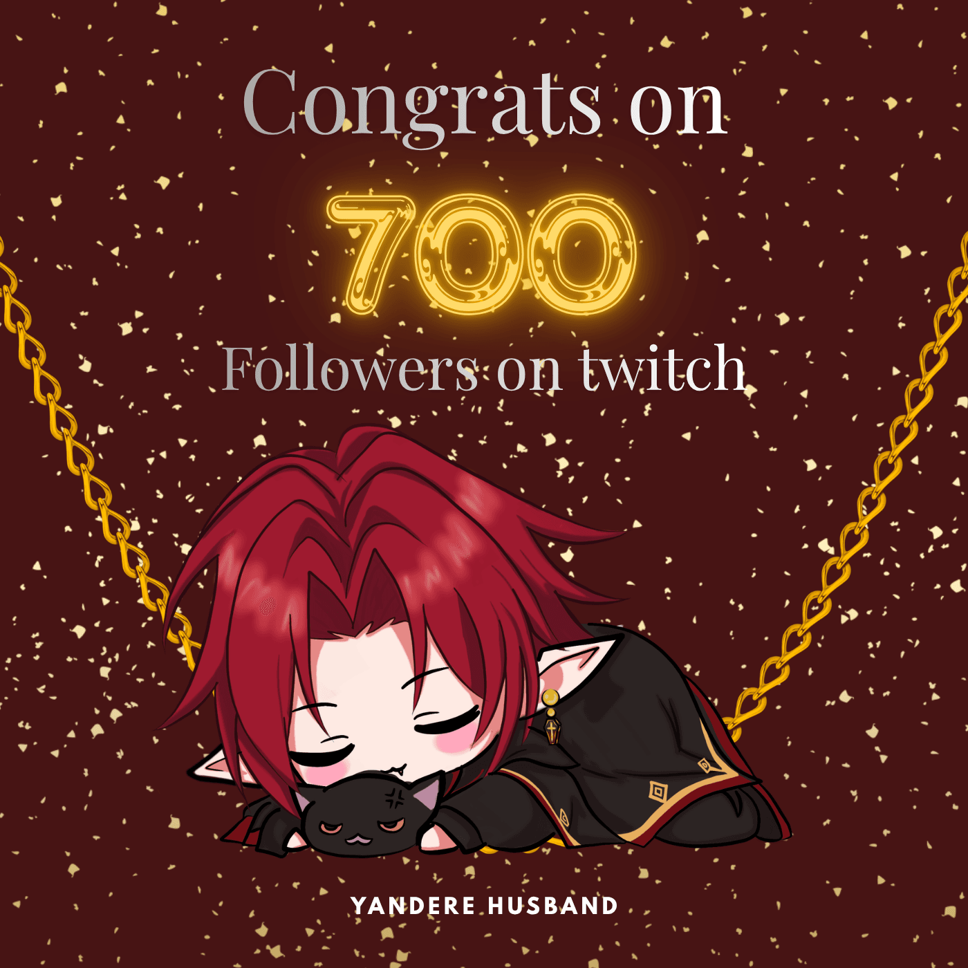 700 Followers Celebration — art of Yandere Husband by @cai_elysian